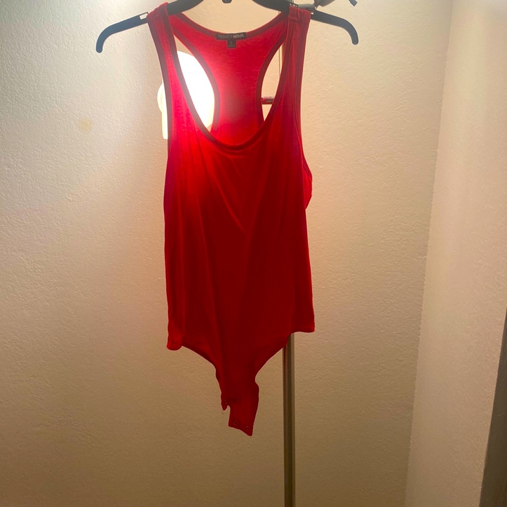 Red bodysuit